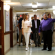 U.S. first lady Melania Trump tours the Lutheran Social Services of the South “Upbring New Hope Children’s Center.”